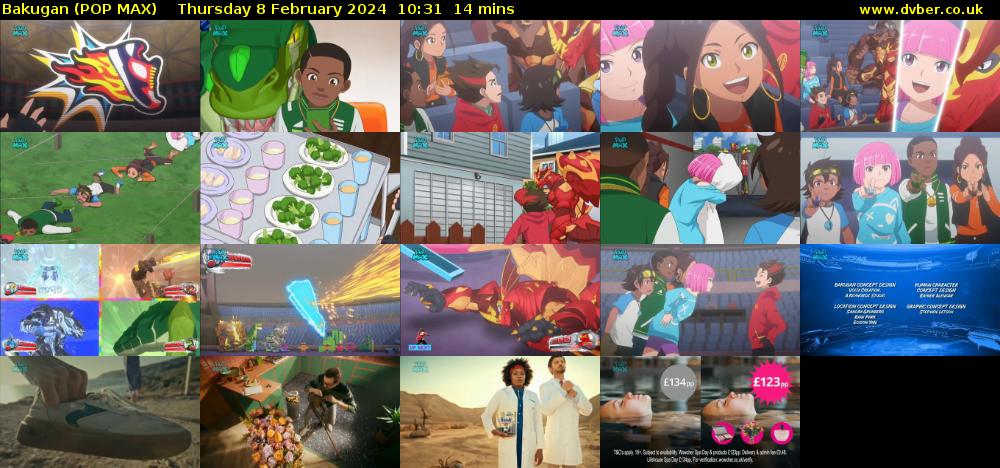 Bakugan (POP MAX) Thursday 8 February 2024 10:31 - 10:45