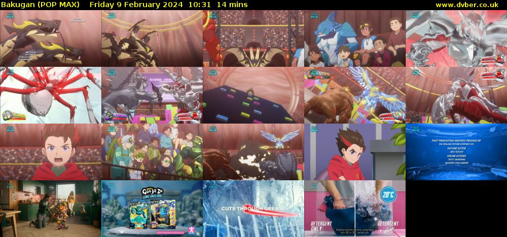 Bakugan (POP MAX) Friday 9 February 2024 10:31 - 10:45