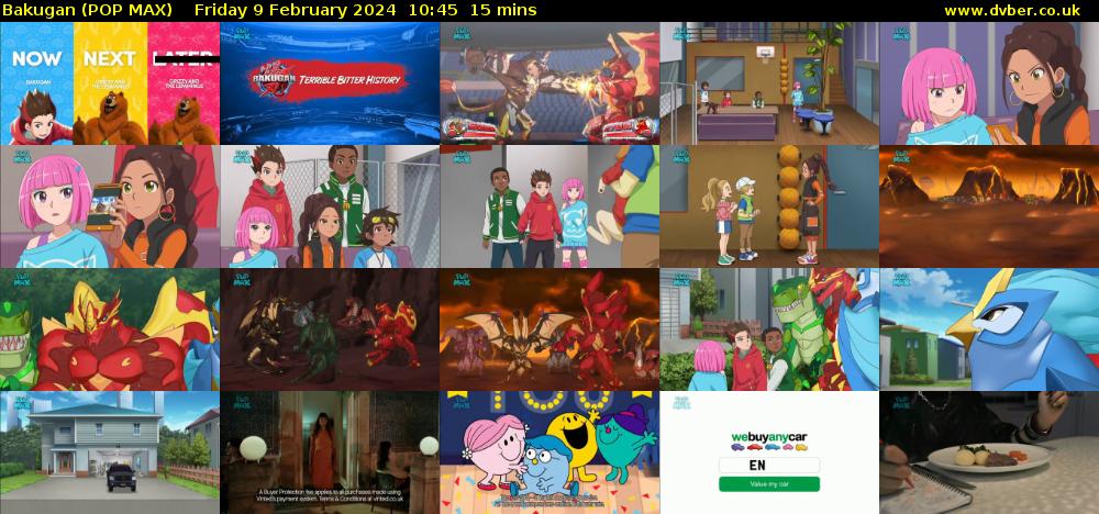 Bakugan (POP MAX) Friday 9 February 2024 10:45 - 11:00