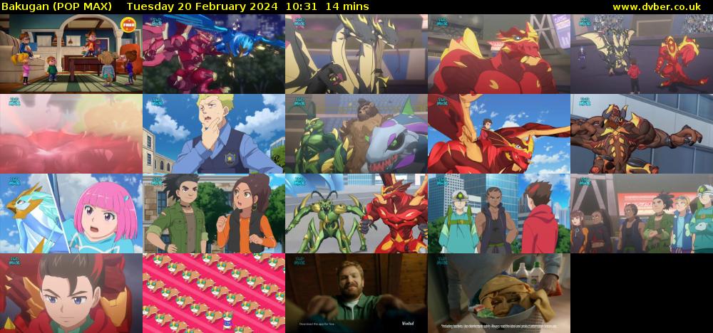Bakugan (POP MAX) Tuesday 20 February 2024 10:31 - 10:45