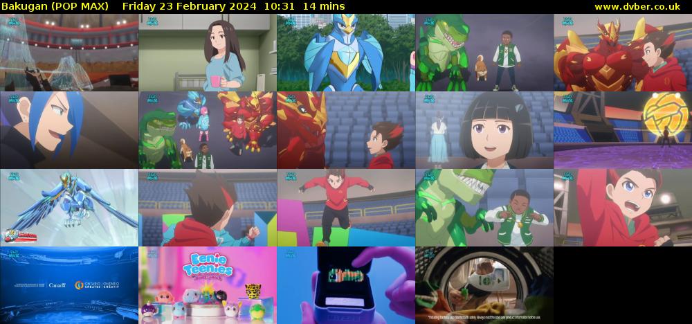 Bakugan (POP MAX) Friday 23 February 2024 10:31 - 10:45