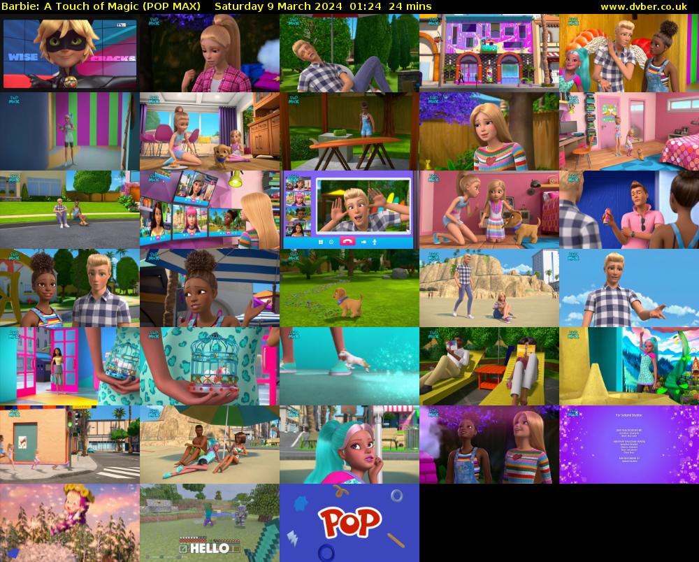 Barbie: A Touch of Magic (POP MAX) Saturday 9 March 2024 01:24 - 01:48