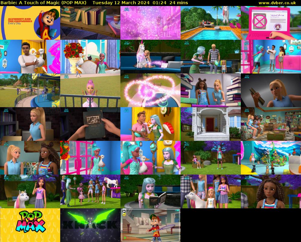 Barbie: A Touch of Magic (POP MAX) Tuesday 12 March 2024 01:24 - 01:48
