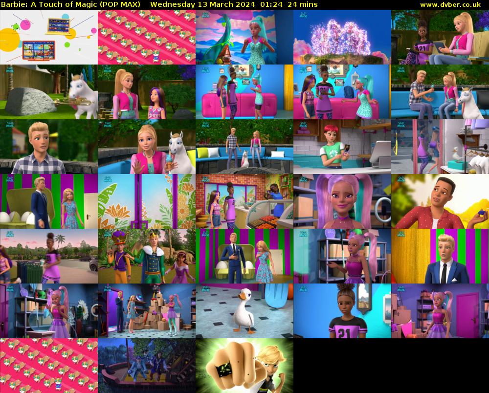 Barbie: A Touch of Magic (POP MAX) Wednesday 13 March 2024 01:24 - 01:48