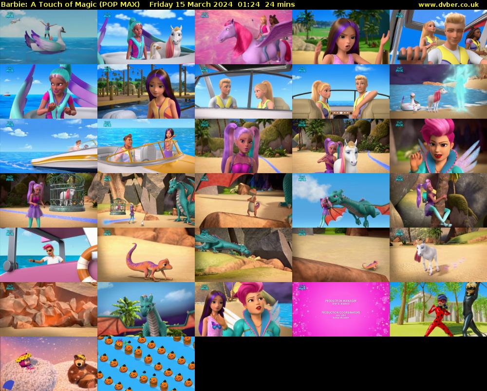 Barbie: A Touch of Magic (POP MAX) Friday 15 March 2024 01:24 - 01:48