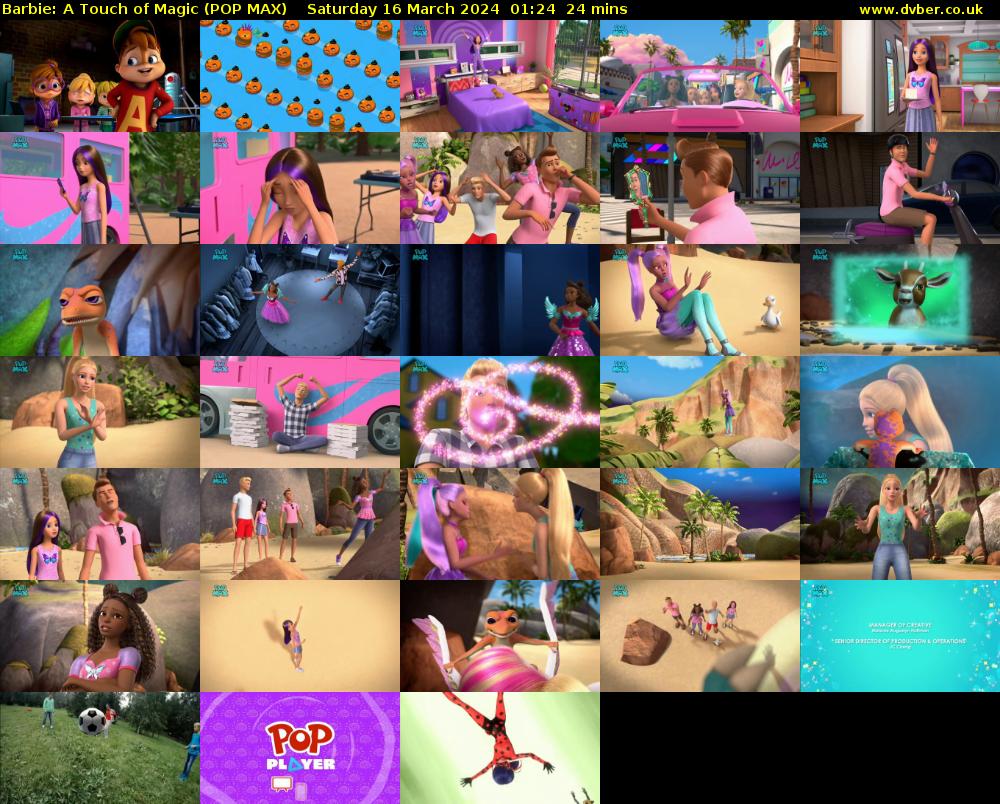 Barbie: A Touch of Magic (POP MAX) Saturday 16 March 2024 01:24 - 01:48
