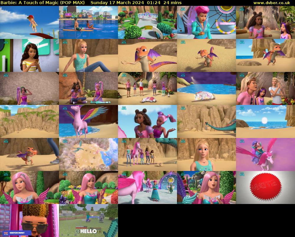 Barbie: A Touch of Magic (POP MAX) Sunday 17 March 2024 01:24 - 01:48