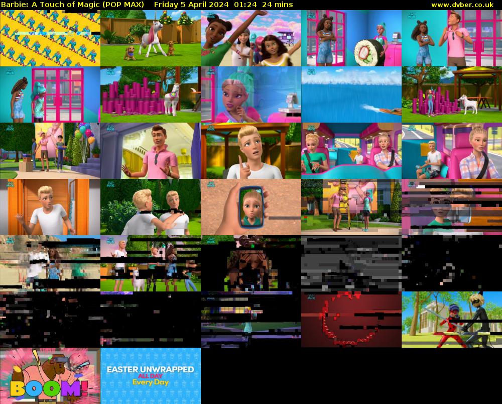 Barbie: A Touch of Magic (POP MAX) Friday 5 April 2024 01:24 - 01:48