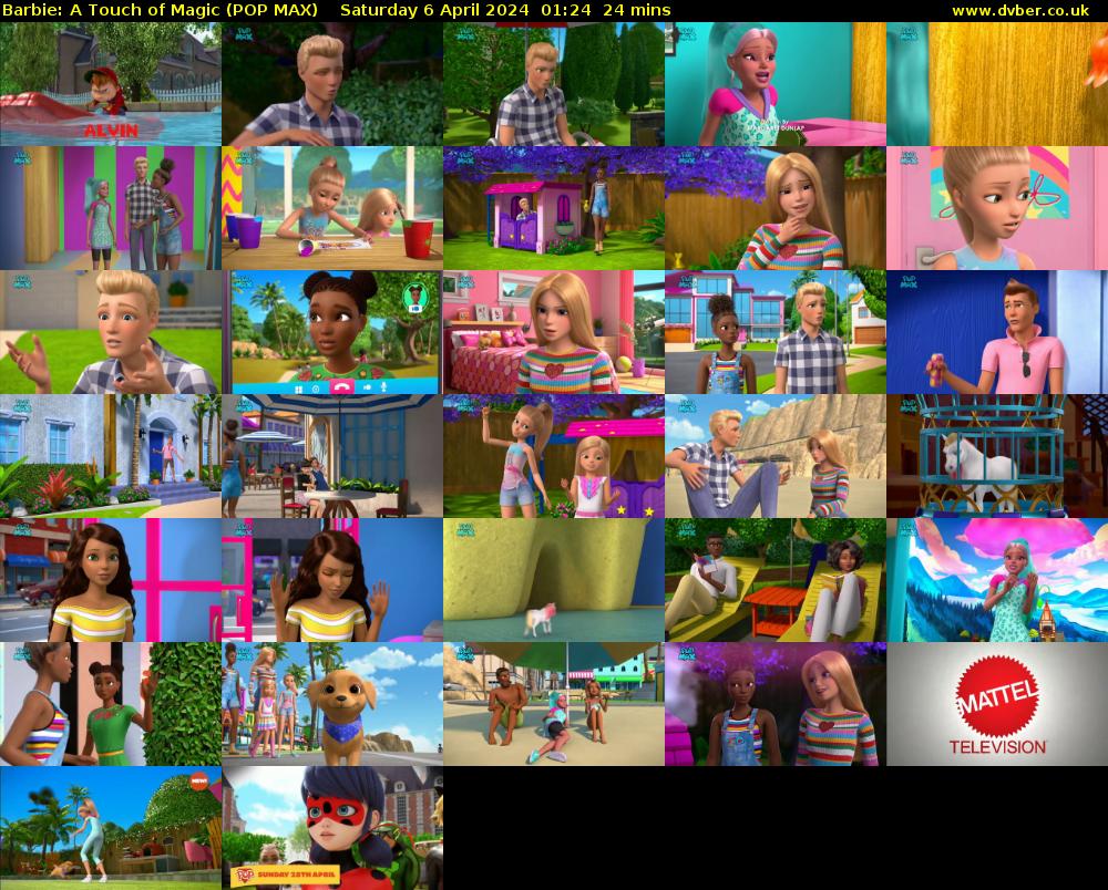 Barbie: A Touch of Magic (POP MAX) Saturday 6 April 2024 01:24 - 01:48
