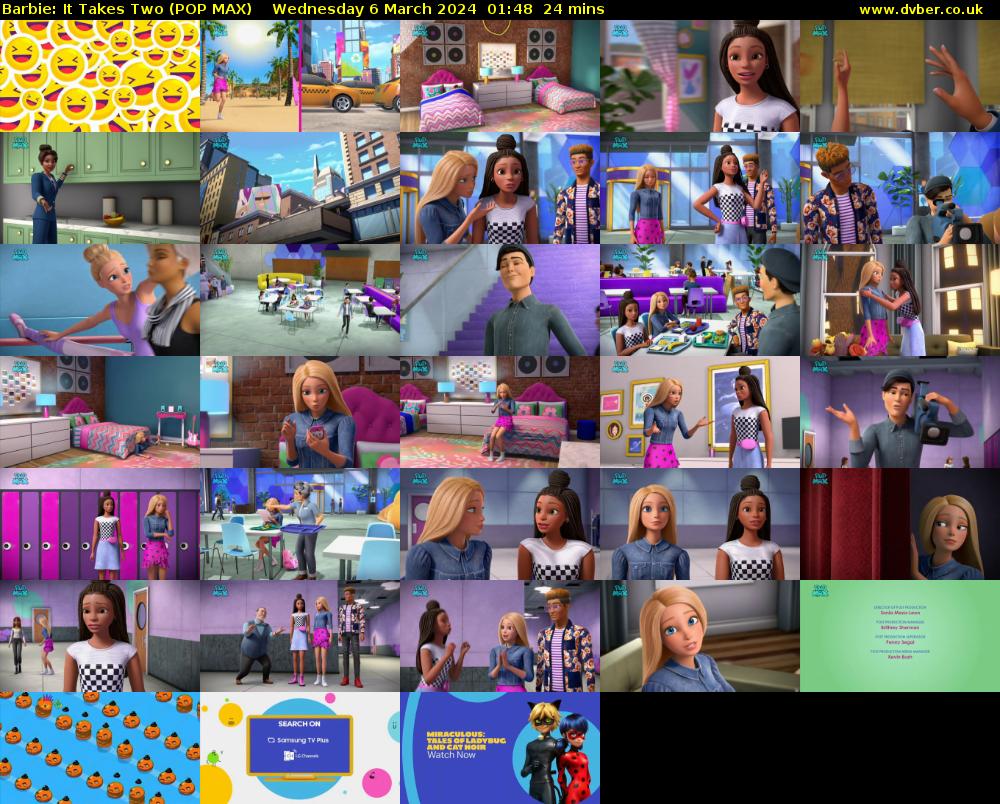Barbie: It Takes Two (POP MAX) Wednesday 6 March 2024 01:48 - 02:12