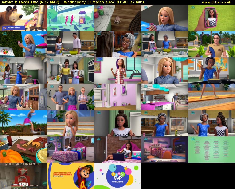 Barbie: It Takes Two (POP MAX) Wednesday 13 March 2024 01:48 - 02:12