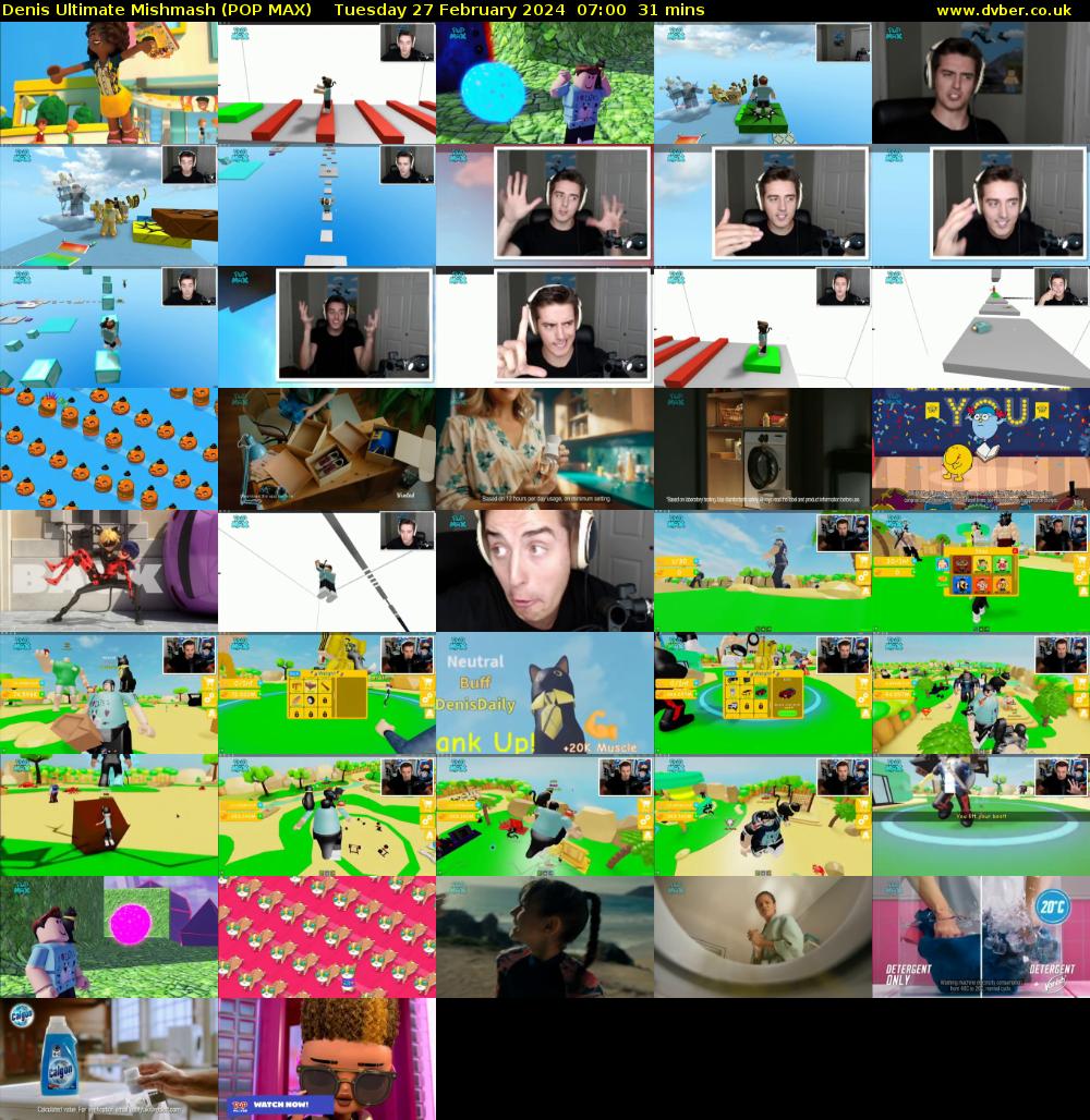 Denis Ultimate Mishmash (POP MAX) Tuesday 27 February 2024 07:00 - 07:31