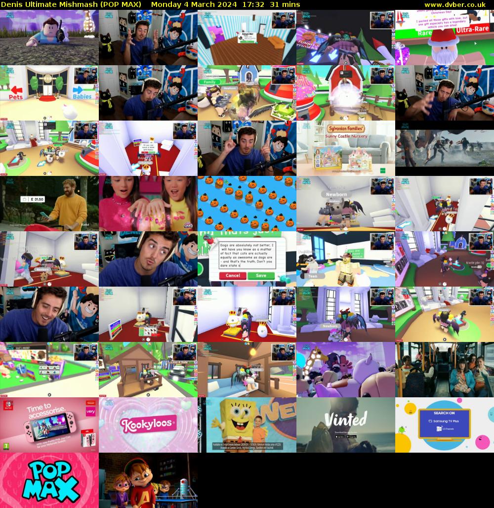 Denis Ultimate Mishmash (POP MAX) Monday 4 March 2024 17:32 - 18:03