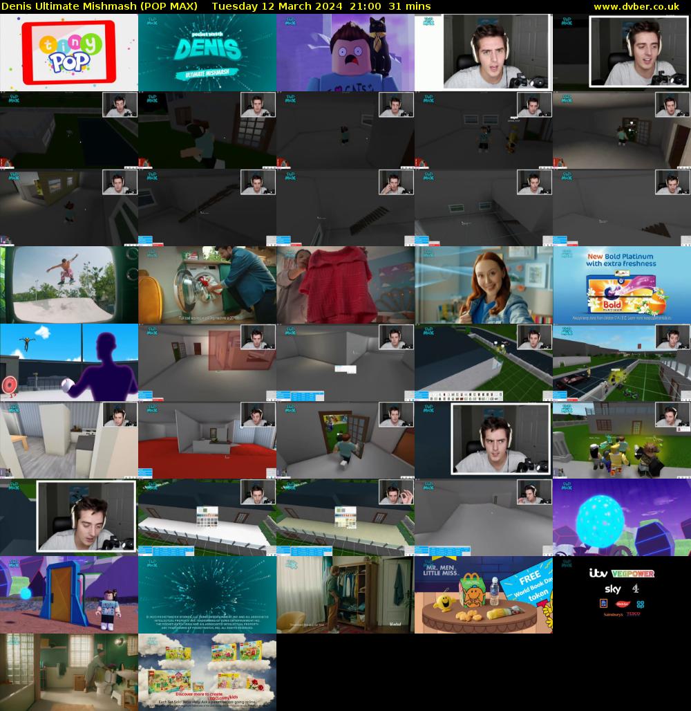 Denis Ultimate Mishmash (POP MAX) Tuesday 12 March 2024 21:00 - 21:31