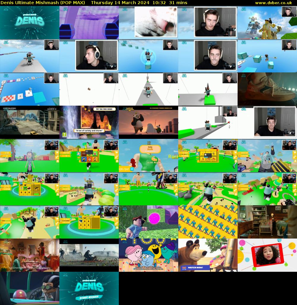 Denis Ultimate Mishmash (POP MAX) Thursday 14 March 2024 10:32 - 11:03