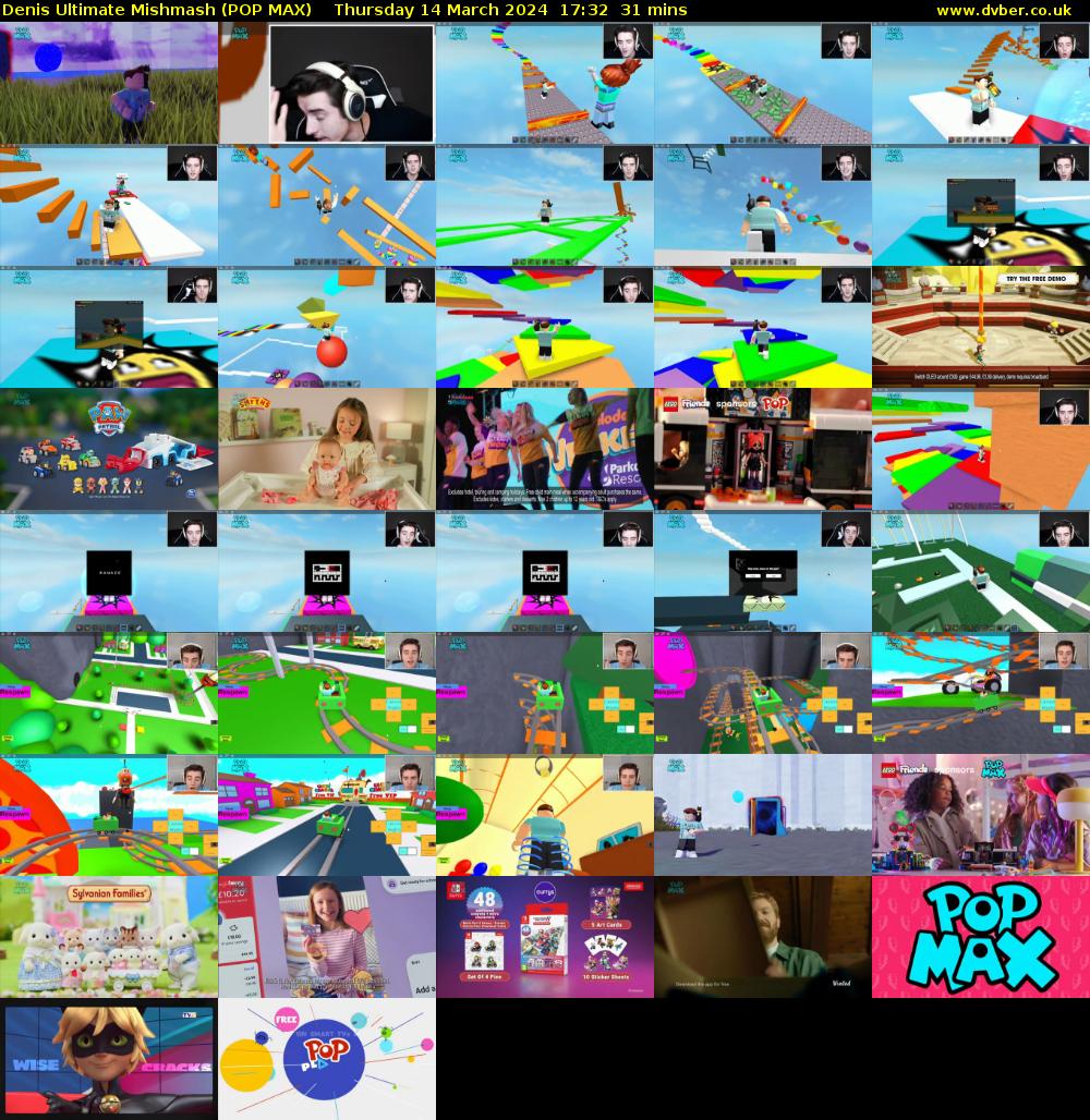 Denis Ultimate Mishmash (POP MAX) Thursday 14 March 2024 17:32 - 18:03