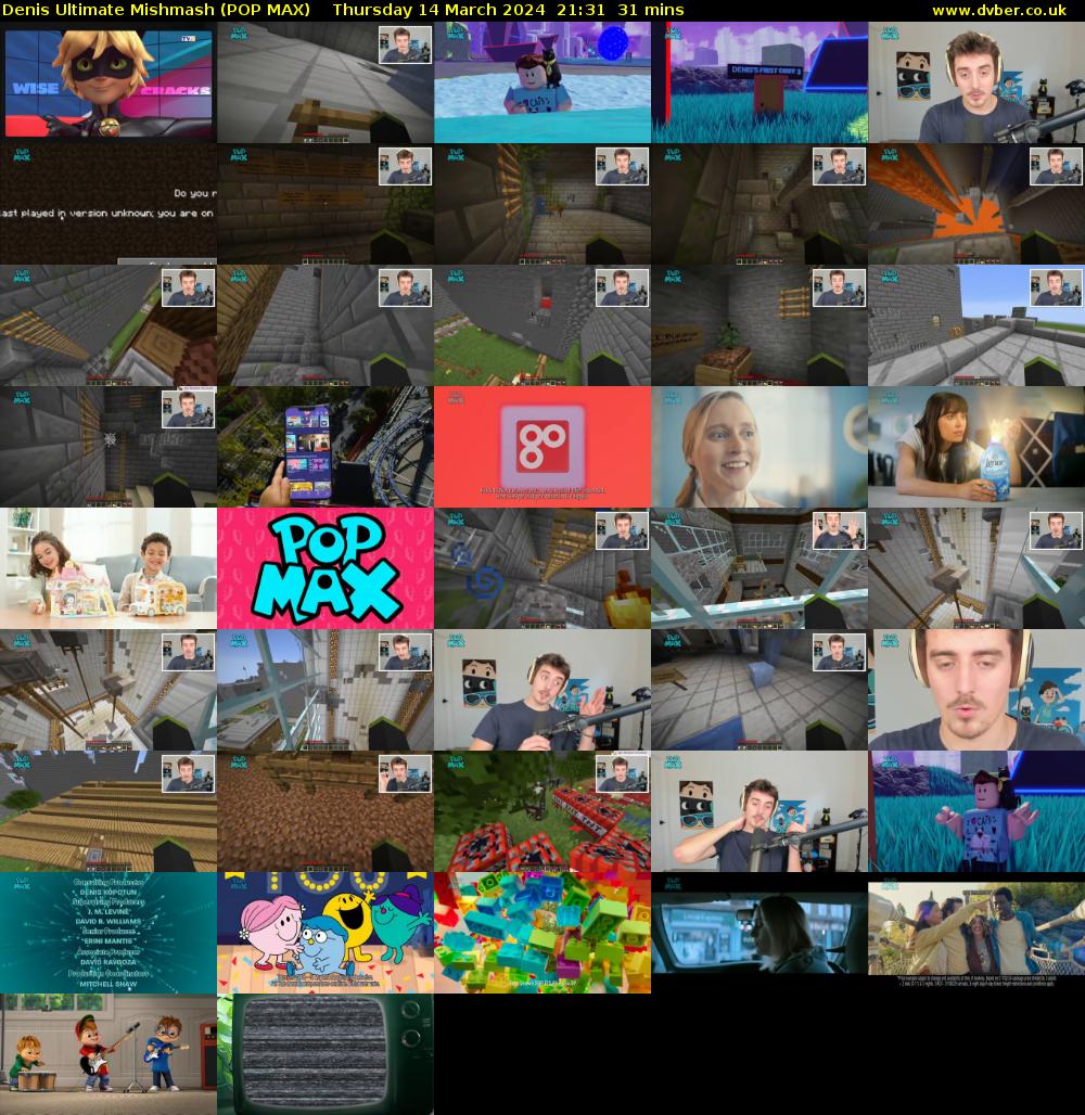Denis Ultimate Mishmash (POP MAX) Thursday 14 March 2024 21:31 - 22:02
