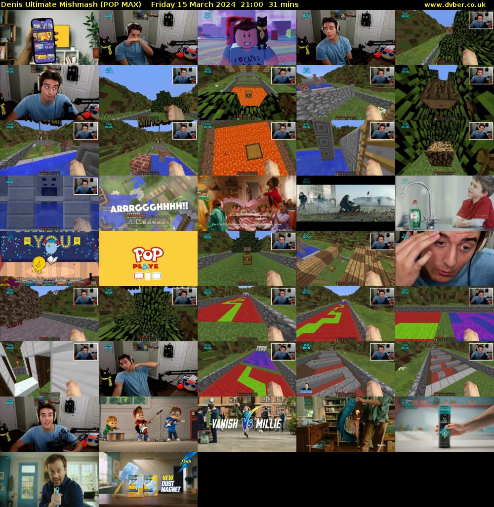 Denis Ultimate Mishmash (POP MAX) Friday 15 March 2024 21:00 - 21:31