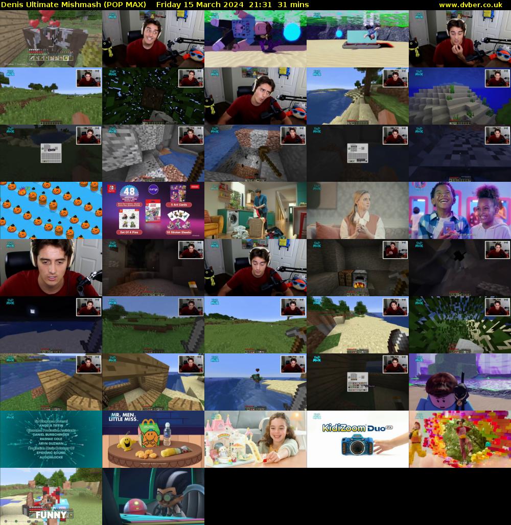 Denis Ultimate Mishmash (POP MAX) Friday 15 March 2024 21:31 - 22:02