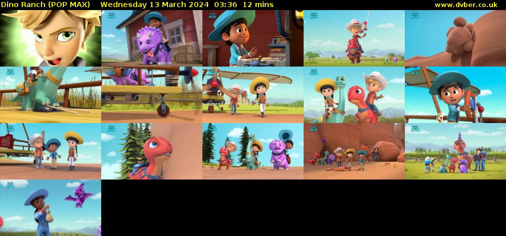 Dino Ranch (POP MAX) Wednesday 13 March 2024 03:36 - 03:48