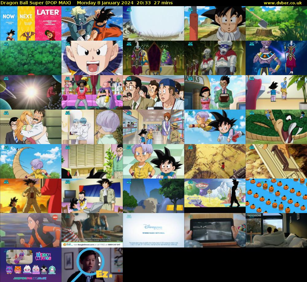 Dragon Ball Super (POP MAX) Monday 8 January 2024 20:33 - 21:00