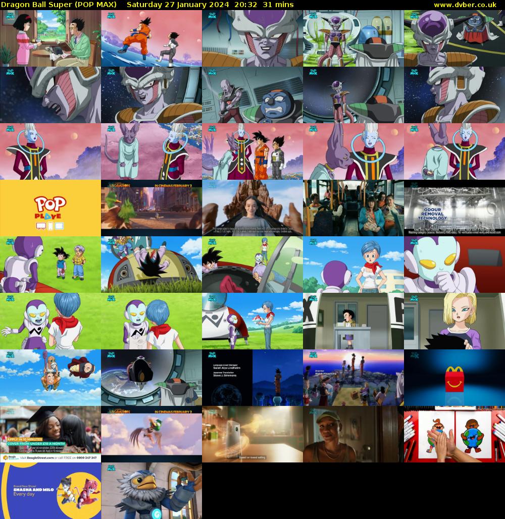 Dragon Ball Super (POP MAX) Saturday 27 January 2024 20:32 - 21:03