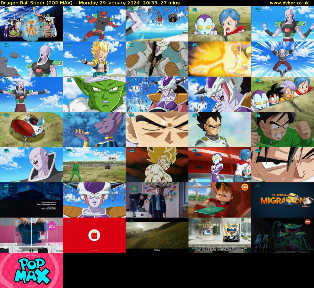 Dragon Ball Super (POP MAX) Monday 29 January 2024 20:33 - 21:00