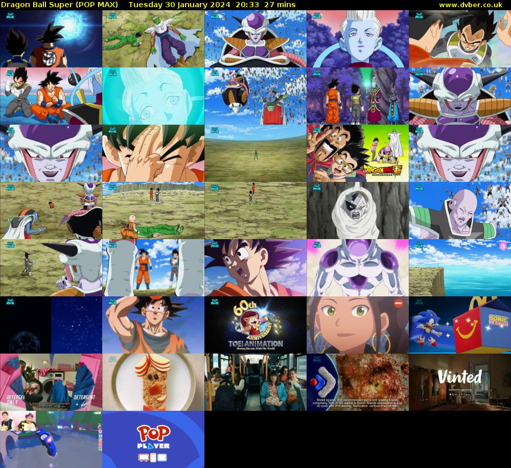 Dragon Ball Super (POP MAX) Tuesday 30 January 2024 20:33 - 21:00