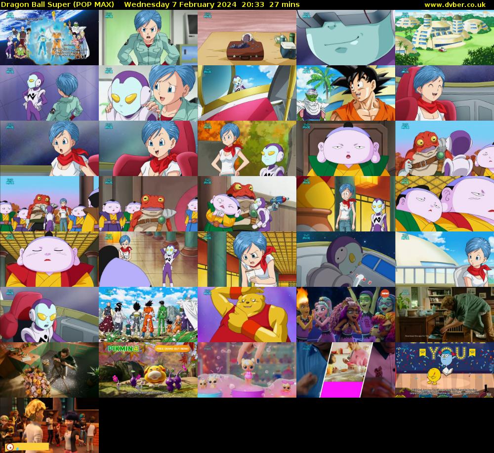 Dragon Ball Super (POP MAX) Wednesday 7 February 2024 20:33 - 21:00