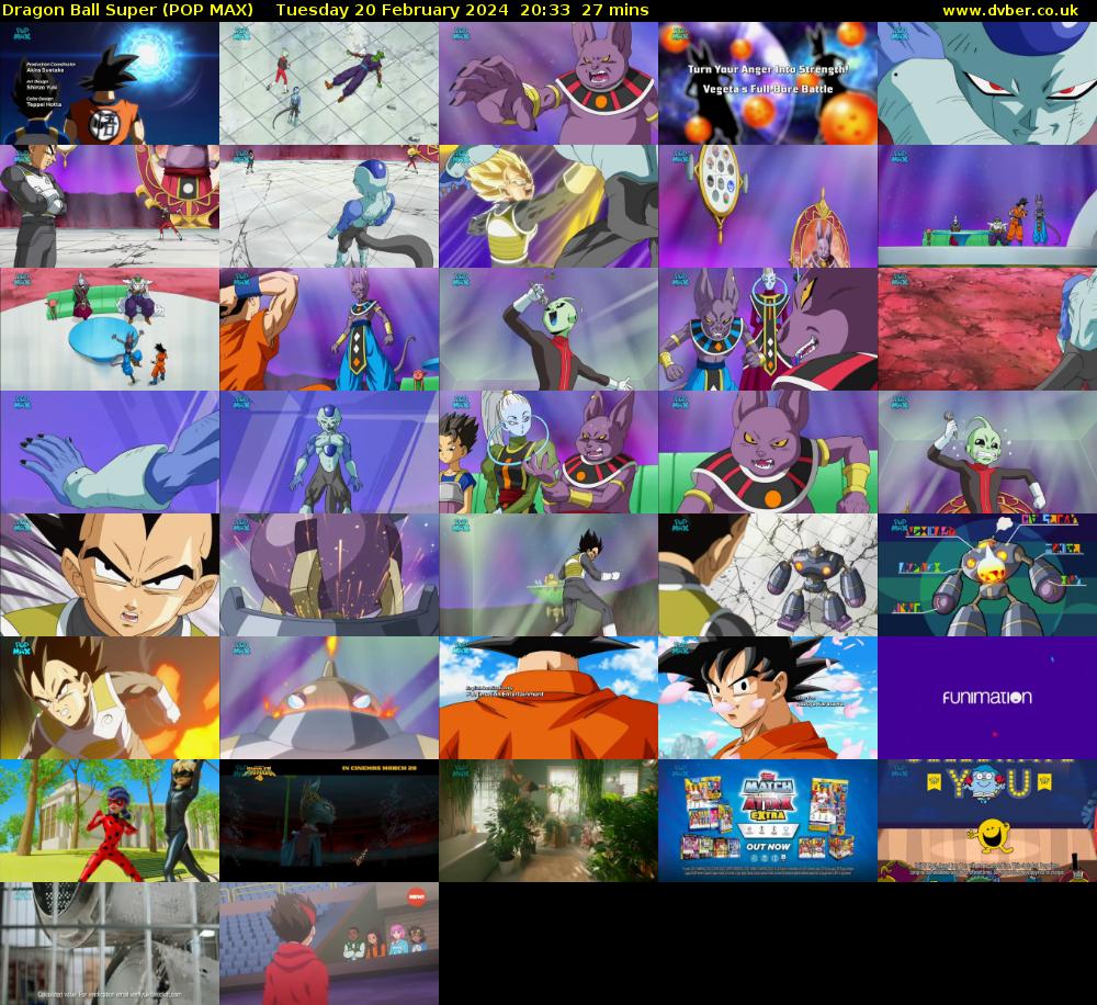 Dragon Ball Super (POP MAX) Tuesday 20 February 2024 20:33 - 21:00