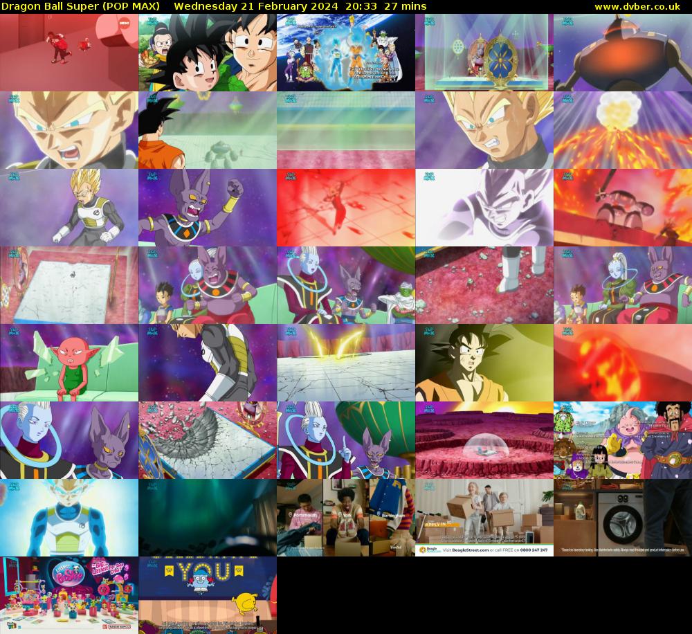 Dragon Ball Super (POP MAX) Wednesday 21 February 2024 20:33 - 21:00