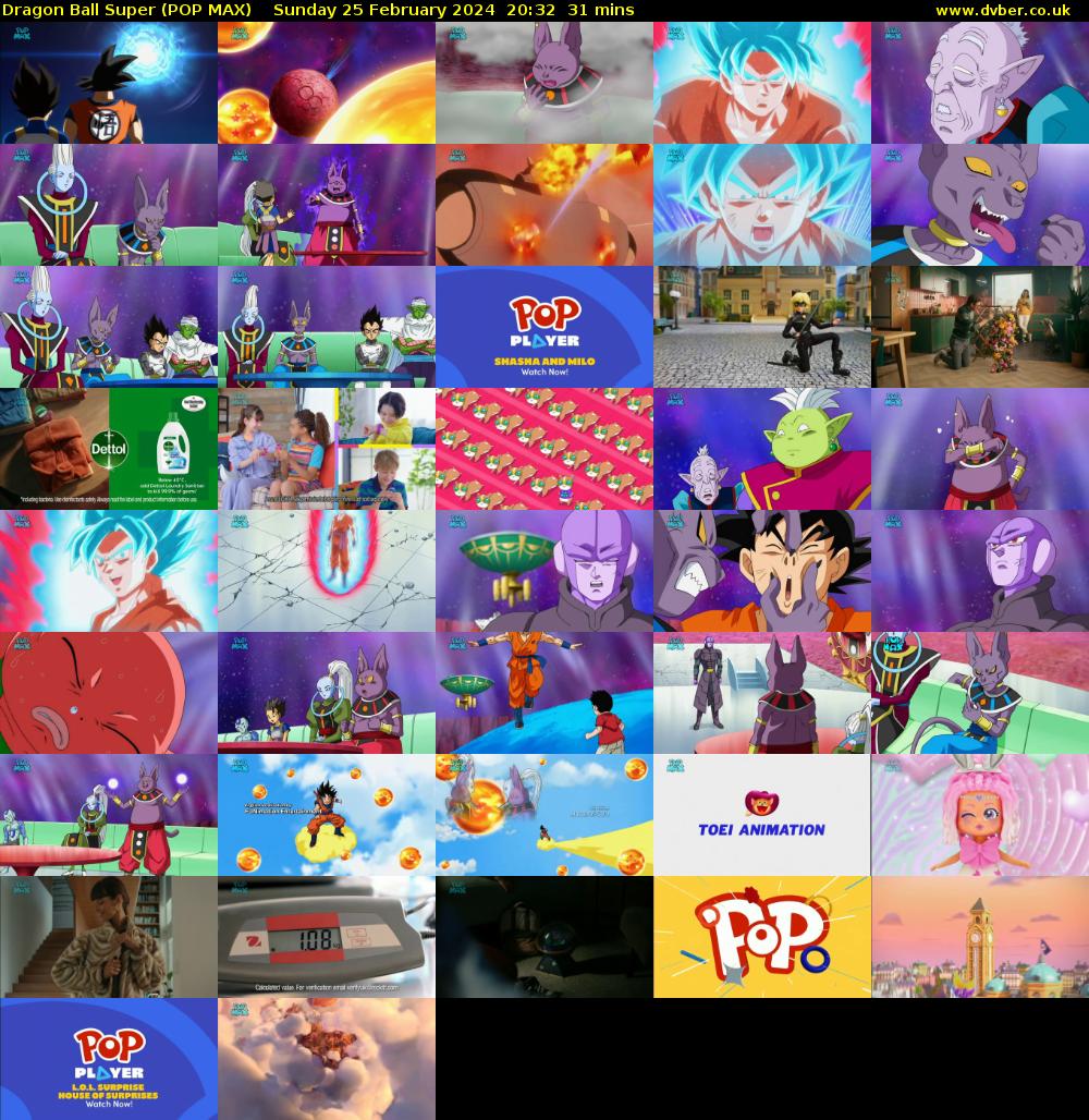 Dragon Ball Super (POP MAX) Sunday 25 February 2024 20:32 - 21:03