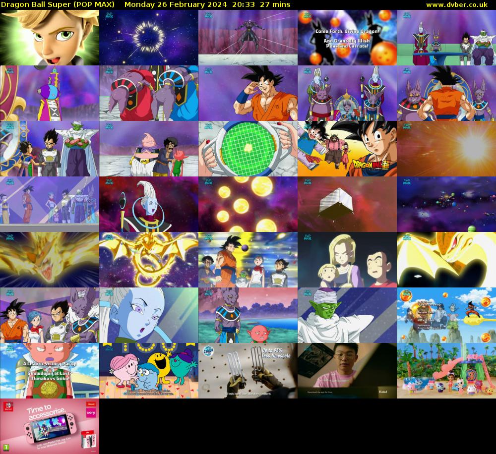 Dragon Ball Super (POP MAX) Monday 26 February 2024 20:33 - 21:00