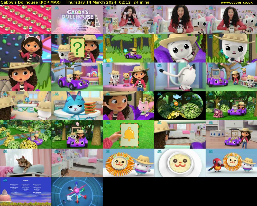 Gabby's Dollhouse (POP MAX) Thursday 14 March 2024 02:12 - 02:36
