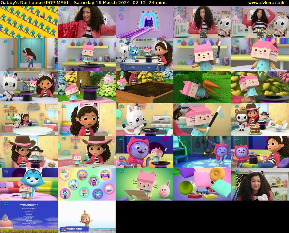 Gabby's Dollhouse (POP MAX) Saturday 16 March 2024 02:12 - 02:36