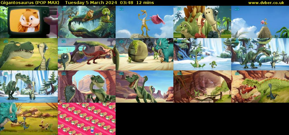 Gigantosaurus (POP MAX) Tuesday 5 March 2024 03:48 - 04:00