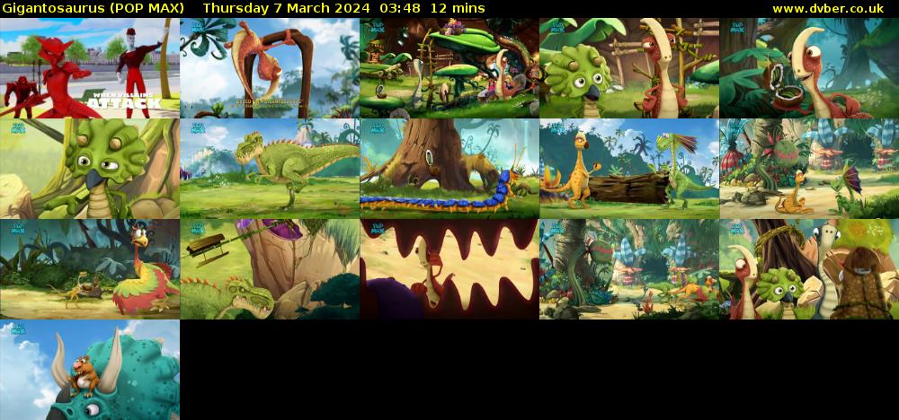 Gigantosaurus (POP MAX) Thursday 7 March 2024 03:48 - 04:00
