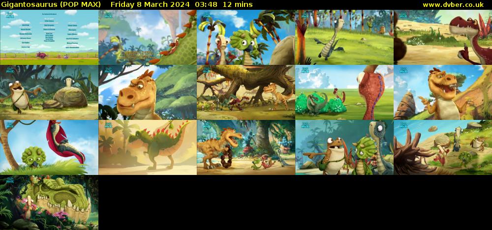 Gigantosaurus (POP MAX) Friday 8 March 2024 03:48 - 04:00