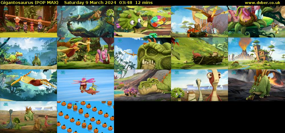 Gigantosaurus (POP MAX) Saturday 9 March 2024 03:48 - 04:00