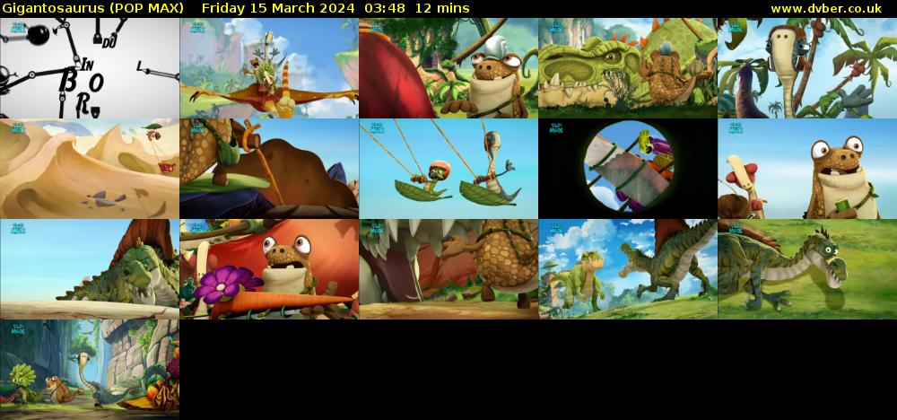Gigantosaurus (POP MAX) Friday 15 March 2024 03:48 - 04:00
