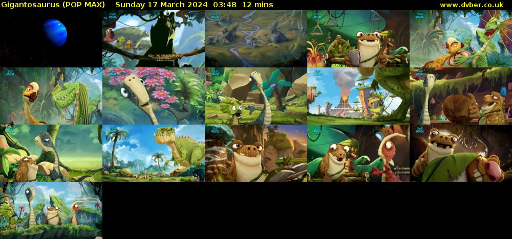 Gigantosaurus (POP MAX) Sunday 17 March 2024 03:48 - 04:00