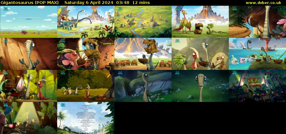 Gigantosaurus (POP MAX) Saturday 6 April 2024 03:48 - 04:00