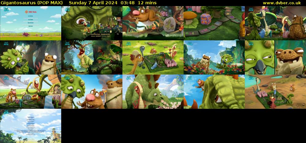 Gigantosaurus (POP MAX) Sunday 7 April 2024 03:48 - 04:00