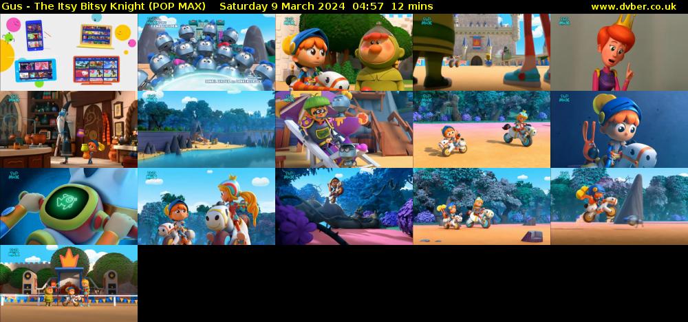Gus - The Itsy Bitsy Knight (POP MAX) Saturday 9 March 2024 04:57 - 05:09