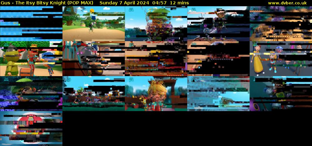 Gus - The Itsy Bitsy Knight (POP MAX) Sunday 7 April 2024 04:57 - 05:09