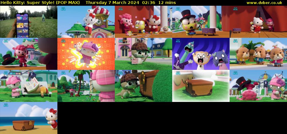 Hello Kitty: Super Style! (POP MAX) Thursday 7 March 2024 02:36 - 02:48