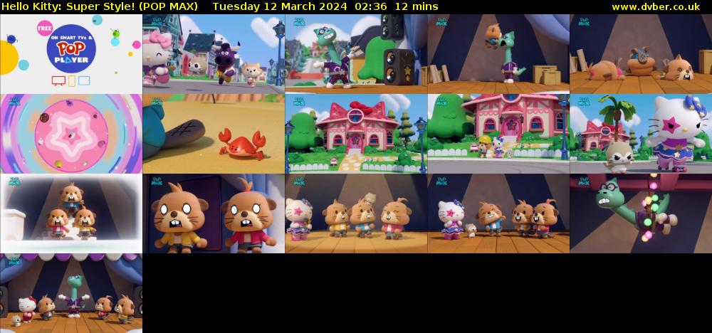 Hello Kitty: Super Style! (POP MAX) Tuesday 12 March 2024 02:36 - 02:48