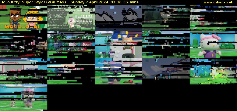 Hello Kitty: Super Style! (POP MAX) Sunday 7 April 2024 02:36 - 02:48