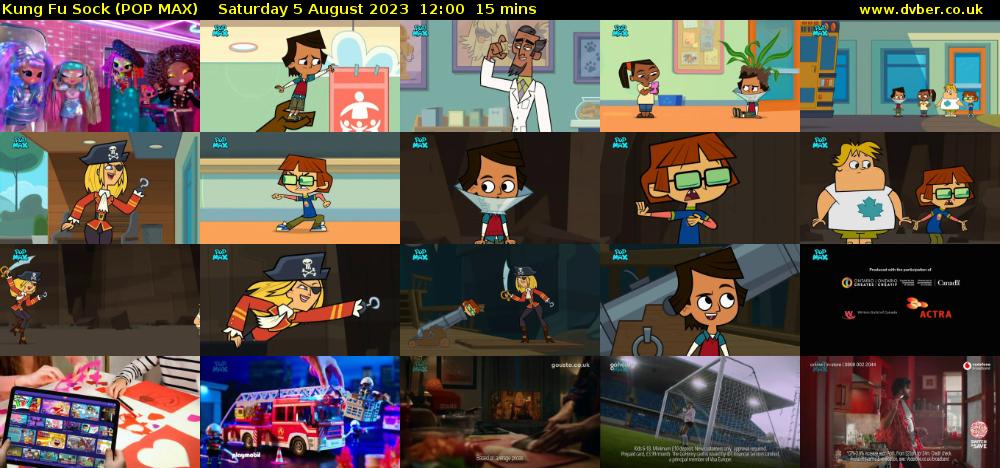 Kung Fu Sock (POP MAX) Saturday 5 August 2023 12:00 - 12:15