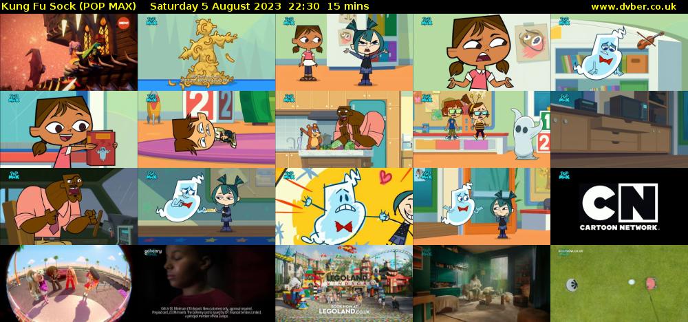 Kung Fu Sock (POP MAX) Saturday 5 August 2023 22:30 - 22:45